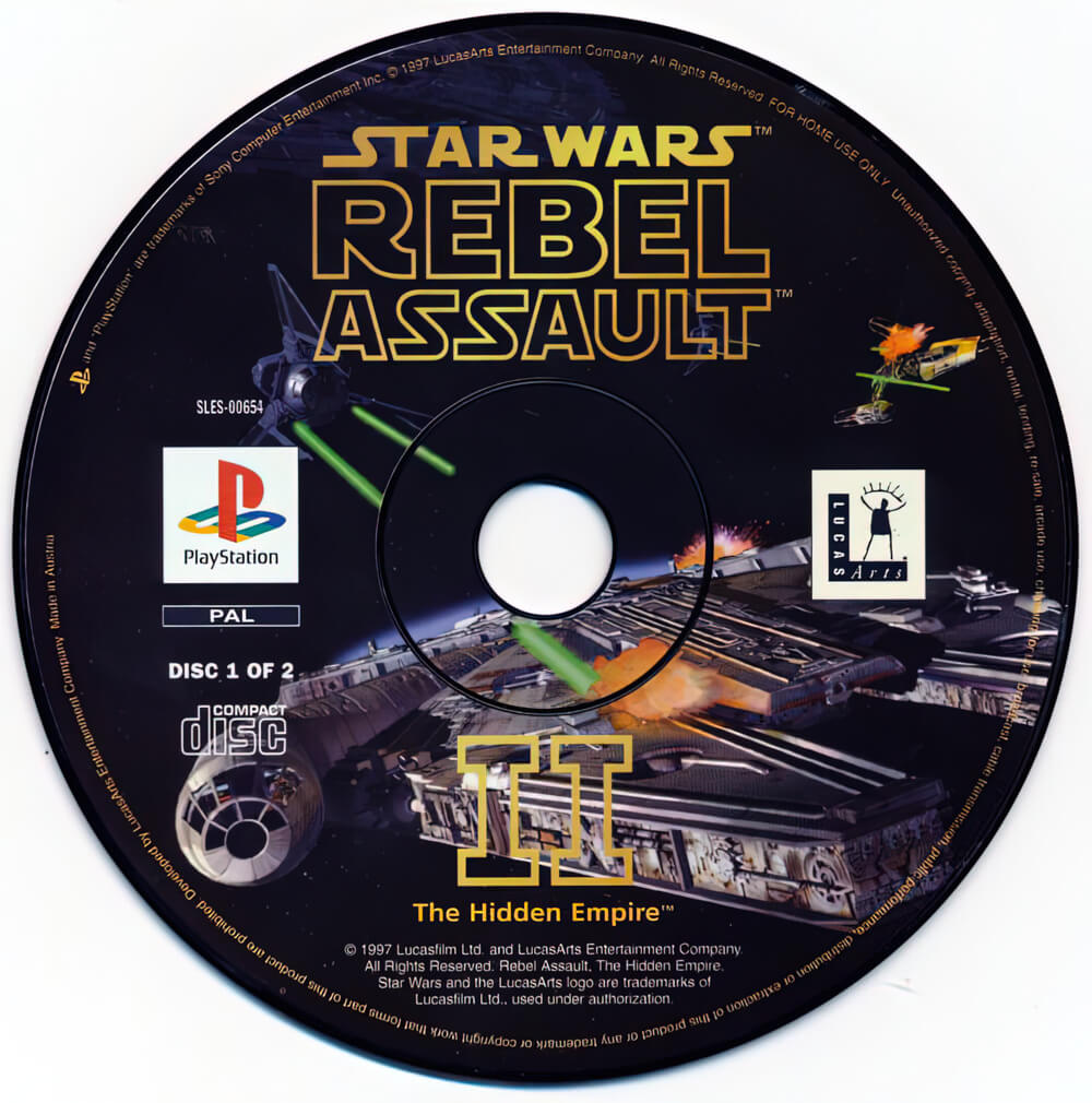 Лицензионный диск Star Wars - Rebel Assault 2 для PlayStation